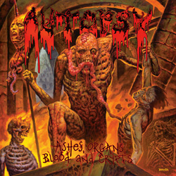 Autopsy - "Ashes, Organs, Blood & Crypts" CD cover image - Click to read review