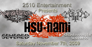Metalunderground.com Presents Hsu-Nami In Bogota, NJ - Sponsored by Metalunderground.com
